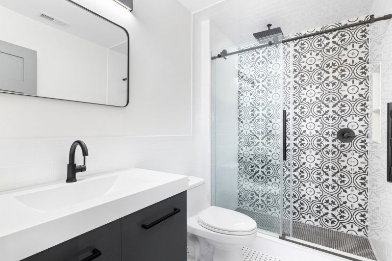 Tile Accent Wall in Shower